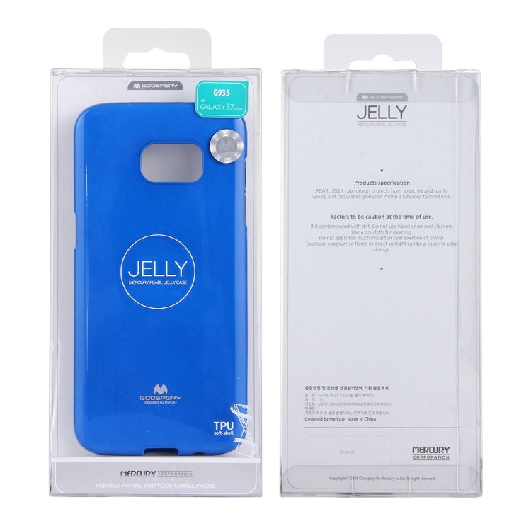 GOOSPERY JELLY CASE for Galaxy S7 Edge TPU Glitter Powder Drop-proof Protective Back Cover Case