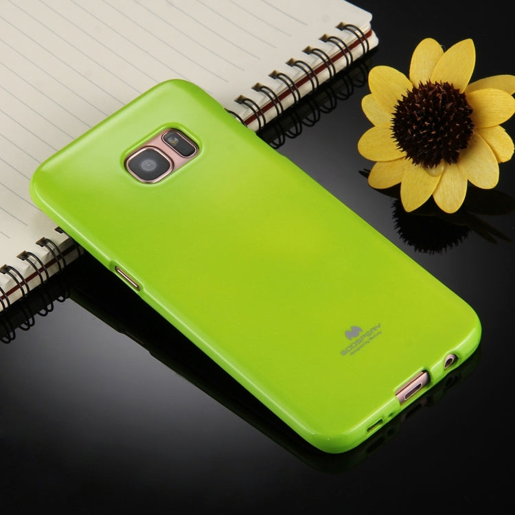 GOOSPERY JELLY CASE for Galaxy S7 Edge TPU Glitter Powder Drop-proof Protective Back Cover Case