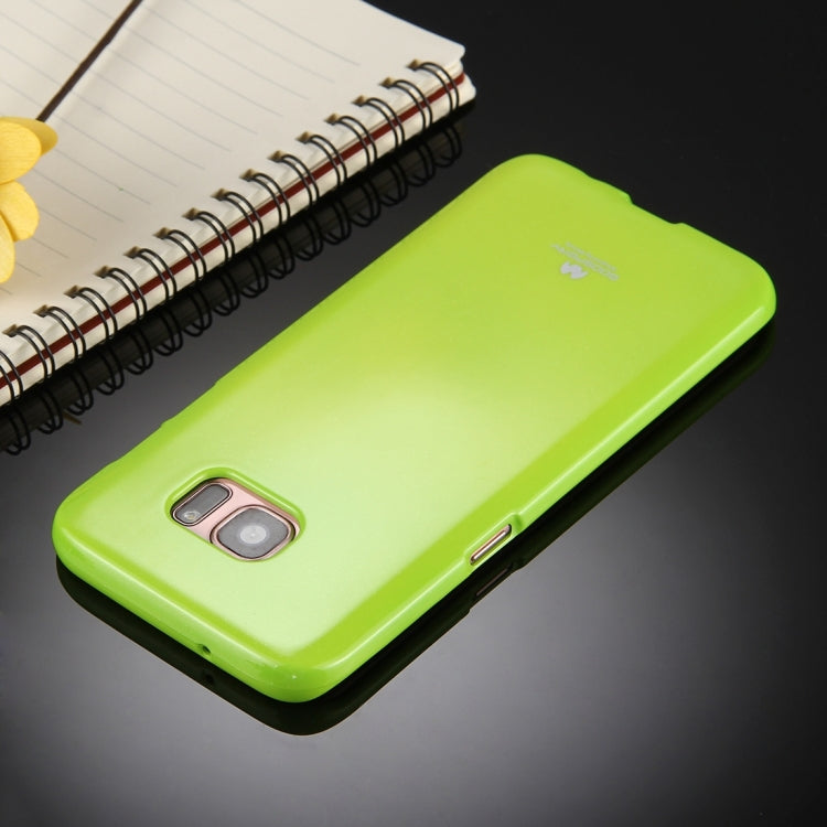 GOOSPERY JELLY CASE for Galaxy S7 Edge TPU Glitter Powder Drop-proof Protective Back Cover Case