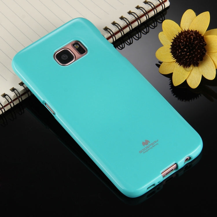 GOOSPERY JELLY CASE for Galaxy S7 Edge TPU Glitter Powder Drop-proof Protective Back Cover Case