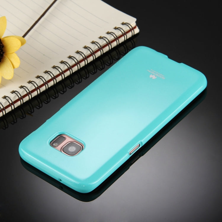 GOOSPERY JELLY CASE for Galaxy S7 Edge TPU Glitter Powder Drop-proof Protective Back Cover Case