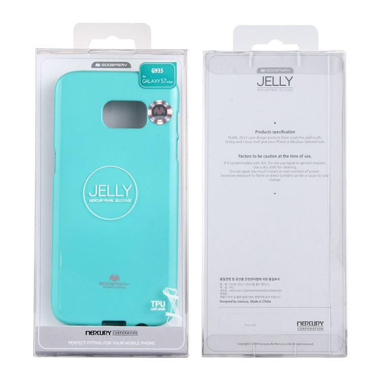 GOOSPERY JELLY CASE for Galaxy S7 Edge TPU Glitter Powder Drop-proof Protective Back Cover Case