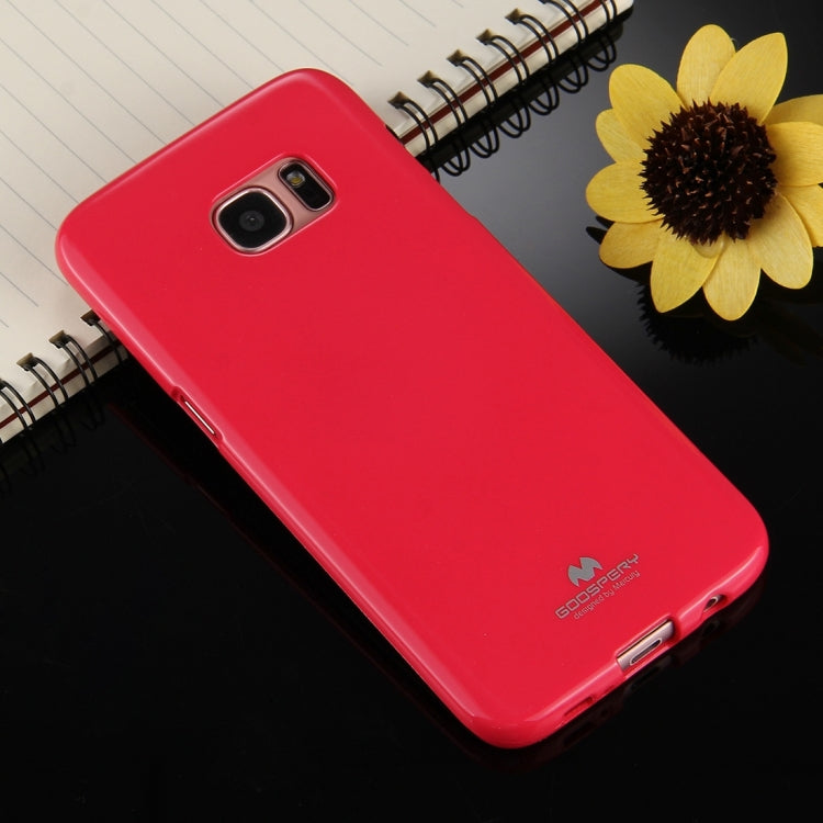 GOOSPERY JELLY CASE for Galaxy S7 Edge TPU Glitter Powder Drop-proof Protective Back Cover Case