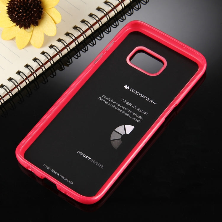 GOOSPERY JELLY CASE for Galaxy S7 Edge TPU Glitter Powder Drop-proof Protective Back Cover Case