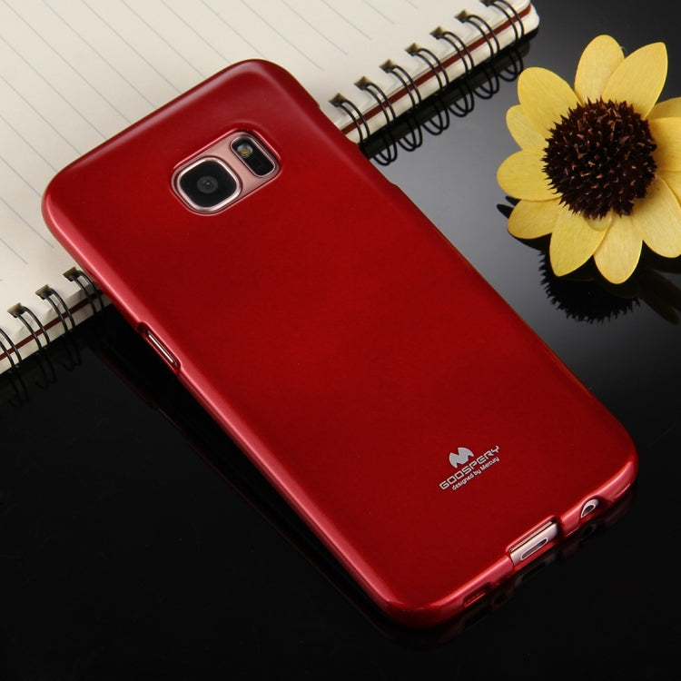 GOOSPERY JELLY CASE for Galaxy S7 Edge TPU Glitter Powder Drop-proof Protective Back Cover Case