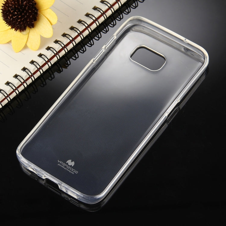 GOOSPERY JELLY CASE for Galaxy S7 Edge TPU Glitter Powder Drop-proof Protective Back Cover Case