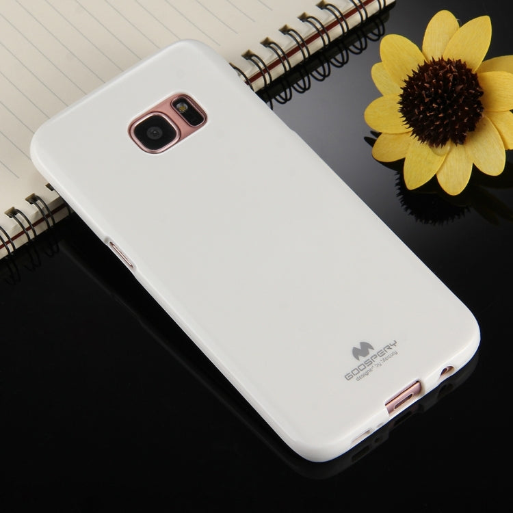 GOOSPERY JELLY CASE for Galaxy S7 Edge TPU Glitter Powder Drop-proof Protective Back Cover Case