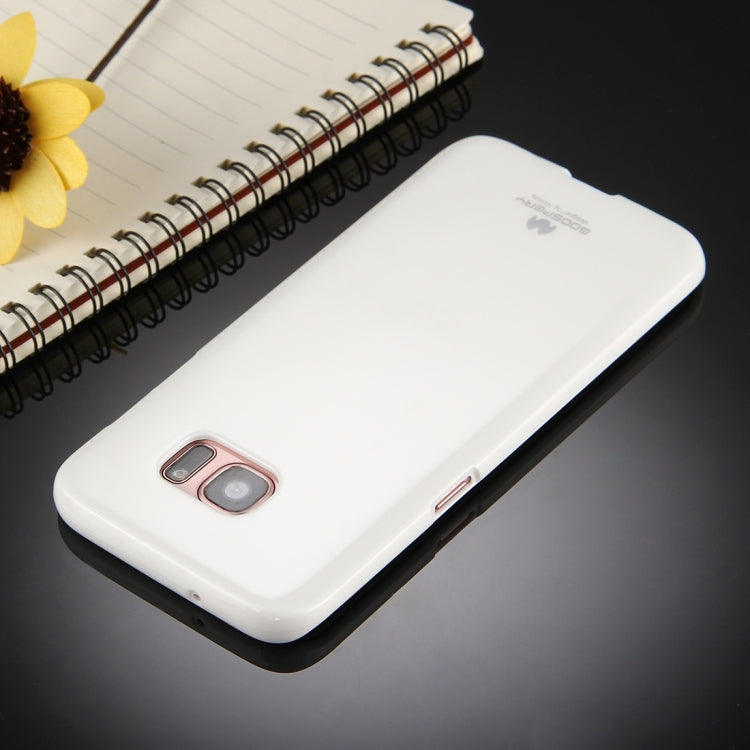 GOOSPERY JELLY CASE for Galaxy S7 Edge TPU Glitter Powder Drop-proof Protective Back Cover Case