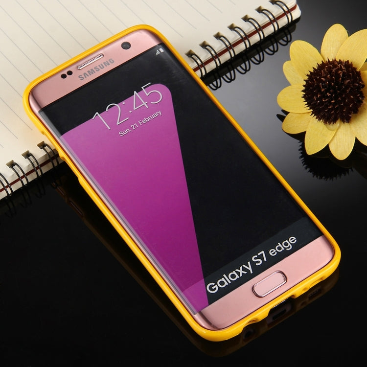 GOOSPERY JELLY CASE for Galaxy S7 Edge TPU Glitter Powder Drop-proof Protective Back Cover Case