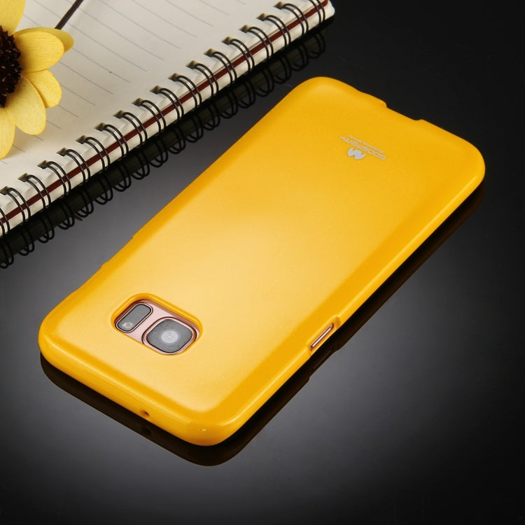 GOOSPERY JELLY CASE for Galaxy S7 Edge TPU Glitter Powder Drop-proof Protective Back Cover Case