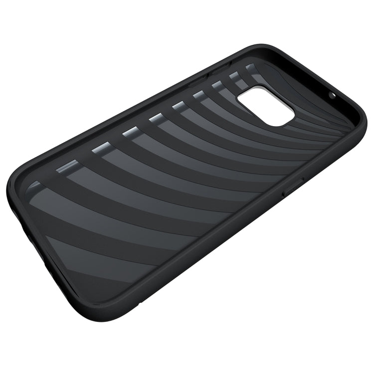 For Galaxy S7 / G930 Brushed Texture Separable TPU + PC Combination Back Case with Card Slot & Holder