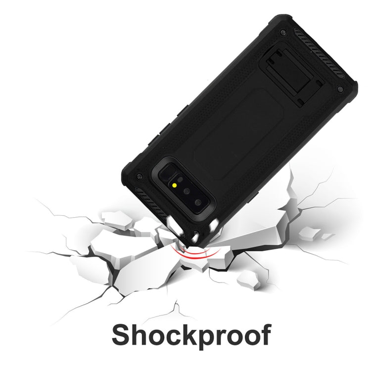 For Galaxy Note 8 Ultra-thin Shockproof TPU + PC Protective Back Case with Holder