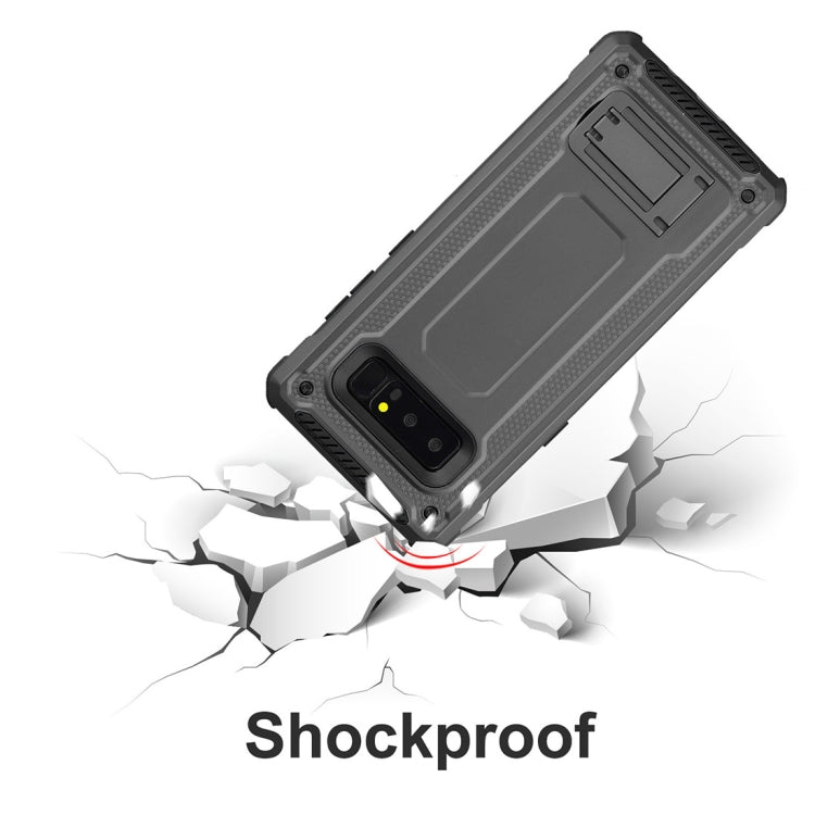For Galaxy Note 8 Ultra-thin Shockproof TPU + PC Protective Back Case with Holder