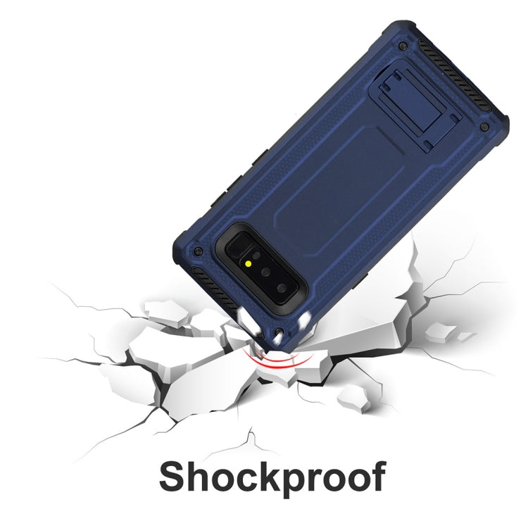 For Galaxy Note 8 Ultra-thin Shockproof TPU + PC Protective Back Case with Holder