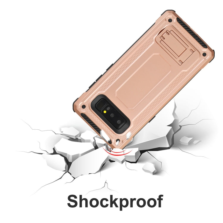 For Galaxy Note 8 Ultra-thin Shockproof TPU + PC Protective Back Case with Holder