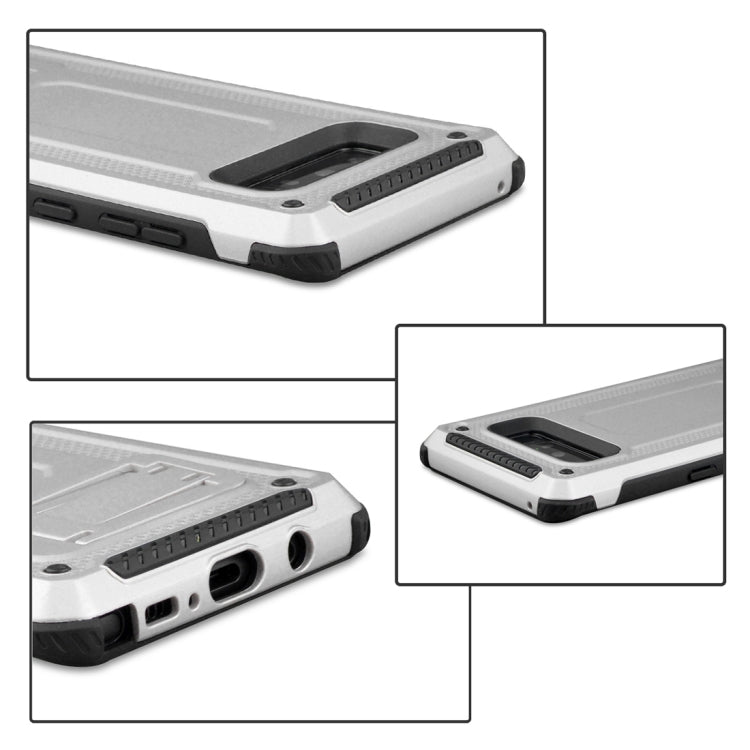 For Galaxy Note 8 Ultra-thin Shockproof TPU + PC Protective Back Case with Holder