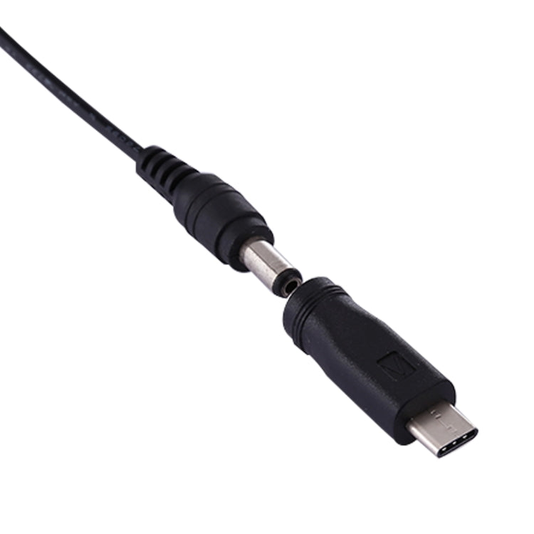 USB-C / Type-C Male to 5.5x2.1mm Female Connector Adapter, For Galaxy S8 & S8 + / LG G6 / Huawei P10 & P10 Plus / Oneplus 5 / Xiaomi Mi6 & Max 2 and other Smartphones(Black)