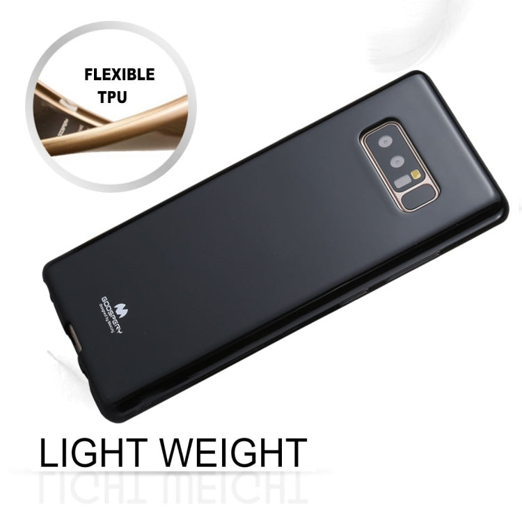 GOOSPERY PEARL JELLY Series for Galaxy Note 8 TPU Full Coverage Protective Back Cover Case
