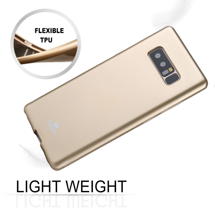GOOSPERY PEARL JELLY Series for Galaxy Note 8 TPU Full Coverage Protective Back Cover Case