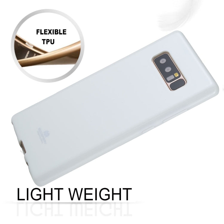 GOOSPERY PEARL JELLY Series for Galaxy Note 8 TPU Full Coverage Protective Back Cover Case