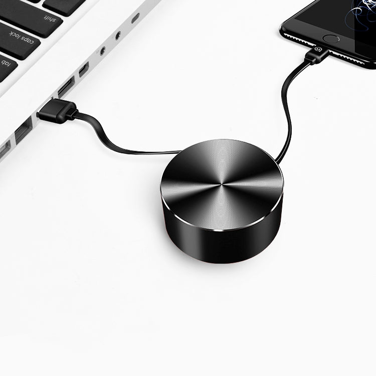 US-SJ163 1m Roll up Retractable Flat Cord Organizer USB to Micro USB Fast Charging Data Cable, For Galaxy, HTC, Google, LG, Sony, Huawei, Xiaomi, Lenovo and Other Smartphones