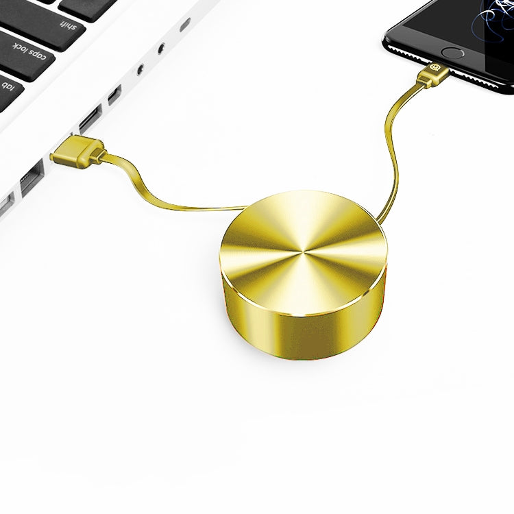 US-SJ163 1m Roll up Retractable Flat Cord Organizer USB to Micro USB Fast Charging Data Cable, For Galaxy, HTC, Google, LG, Sony, Huawei, Xiaomi, Lenovo and Other Smartphones