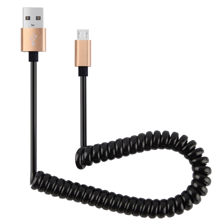 30cm to 100cm High Speed Spring Style Micro USB to USB 2.0 Flexible Elastic Spring Coiled Cable USB Data Sync Cable , For Galaxy, Huawei, Xiaomi, LG, HTC, Sony and Other Smart Phones