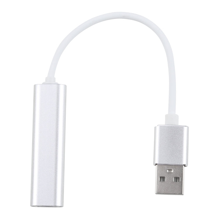 Aluminum Shell 3.5mm Jack External USB Sound Card HIFI Magic Voice 7.1 Channel Adapter Free Drive for Computer, Desktop, Speakers, Headset