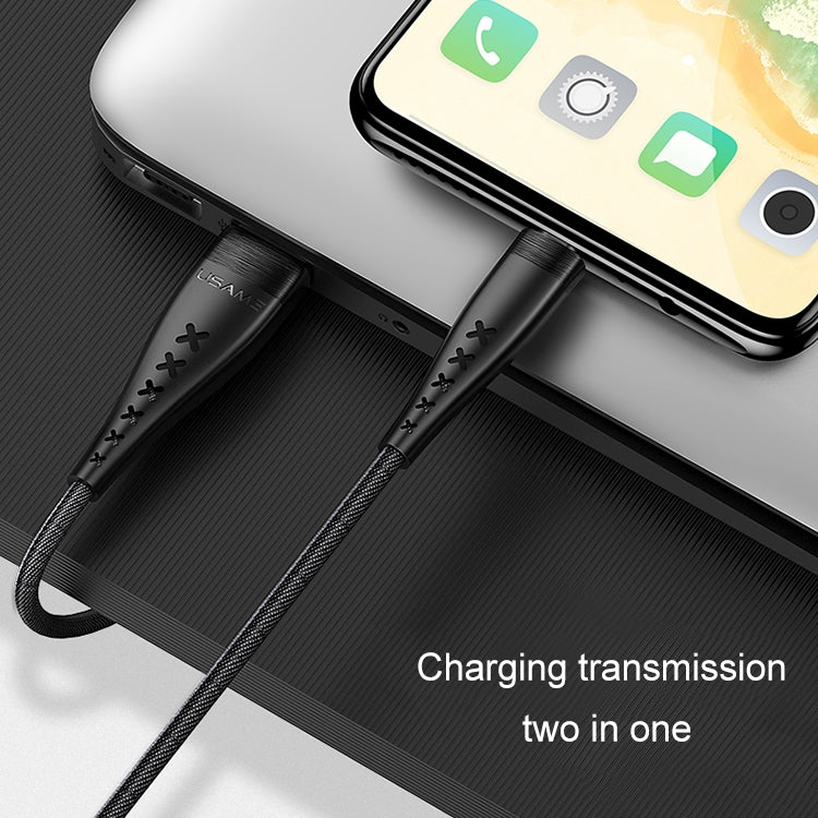 USAMS US-SJ251 U11 Micro USB High Swing Data Cable, Length: 1.2m (Black)