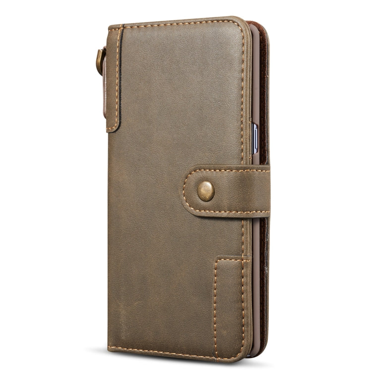 For Galaxy Note 8 Retro Cowhide Texture Horizontal Flip Case with Card Slots & Wallet & Holder & Hand Strap