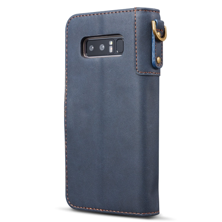 For Galaxy Note 8 Retro Cowhide Texture Horizontal Flip Case with Card Slots & Wallet & Holder & Hand Strap