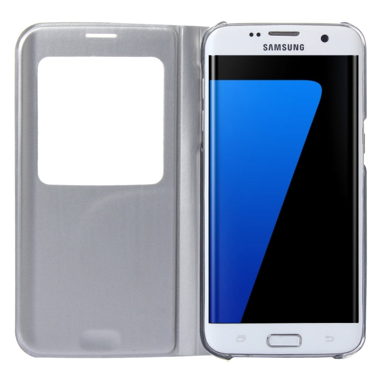 For Galaxy S7 Edge / G935 Horizontal Flip Leather Case with Call Display ID