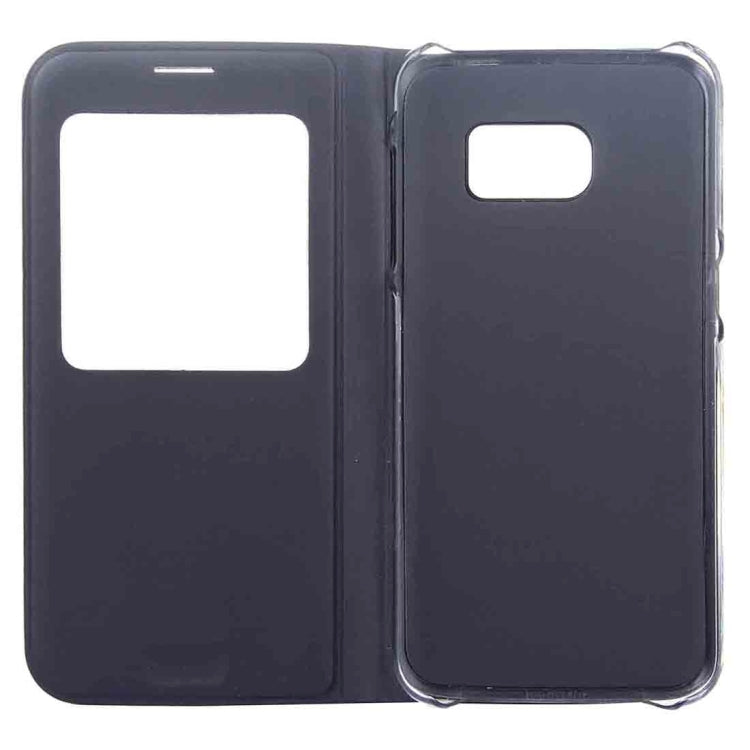 For Galaxy S7 / G930 Horizontal Flip Leather Case with Call Display ID