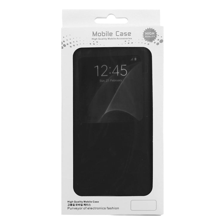 For Galaxy S7 / G930 Horizontal Flip Leather Case with Call Display ID