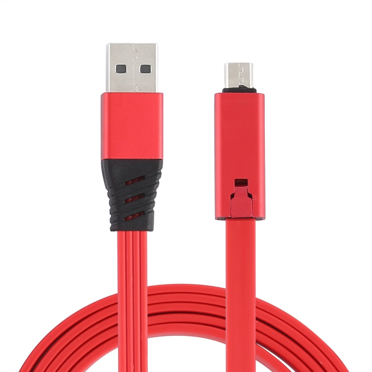 Noddle Style USB to Micro USB Data Sync Charging Cable Detachable Metal Head