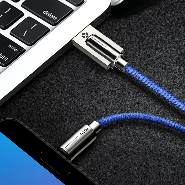 TOTUDESIGN BTA-014 Hot Wheels Series 2.4A USB to USB-C /Type-C Leather Cable, Cable Length: 1m