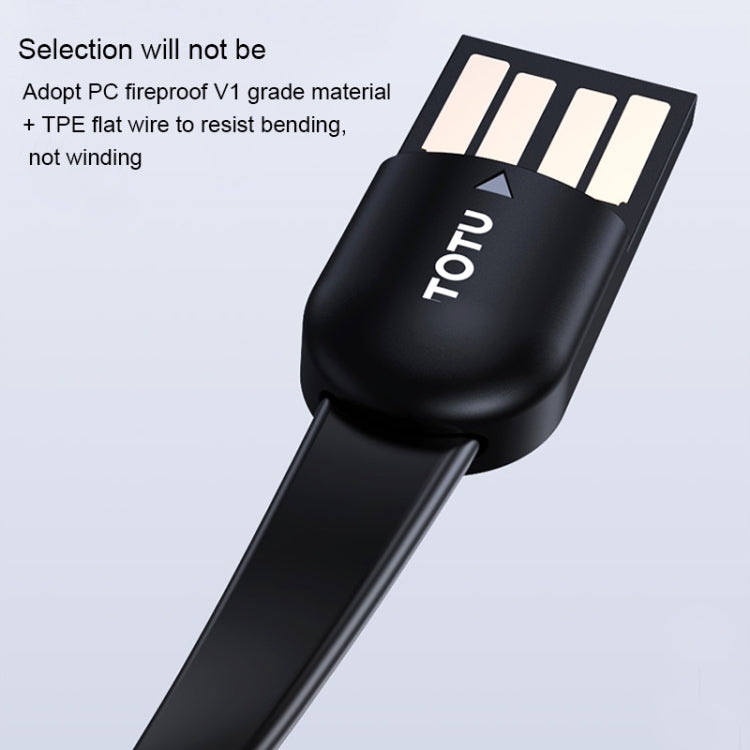 TOTUDESIGN BLC-03 Good Partner Series 2.4A USB to USB-C /Type-C Cable, Cable Length: 0.2m