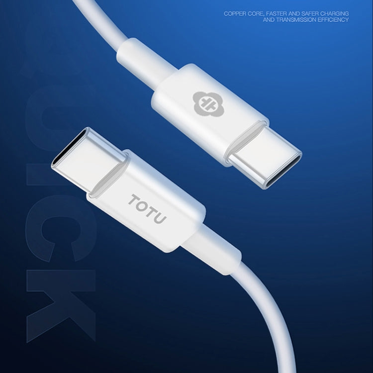 TOTUDESIGN Glory Series BTA-021 2 in 1 USB-C to USB-C / Type-C Charging + Transmission Data Cable, Length: 1m