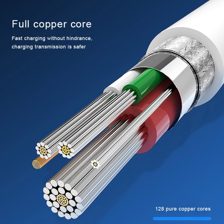 TOTUDESIGN Glory Series BTA-021 2 in 1 USB-C to USB-C / Type-C Charging + Transmission Data Cable, Length: 1m