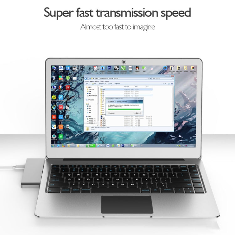 Basix T6 6 in 1 USB-C / Type-C to USB3.0x2 Type-Cx1 HUB Adapter with HDMI Output, SD Card Reader,Micro SD for Type-C Channel Computers and Phones(Grey)