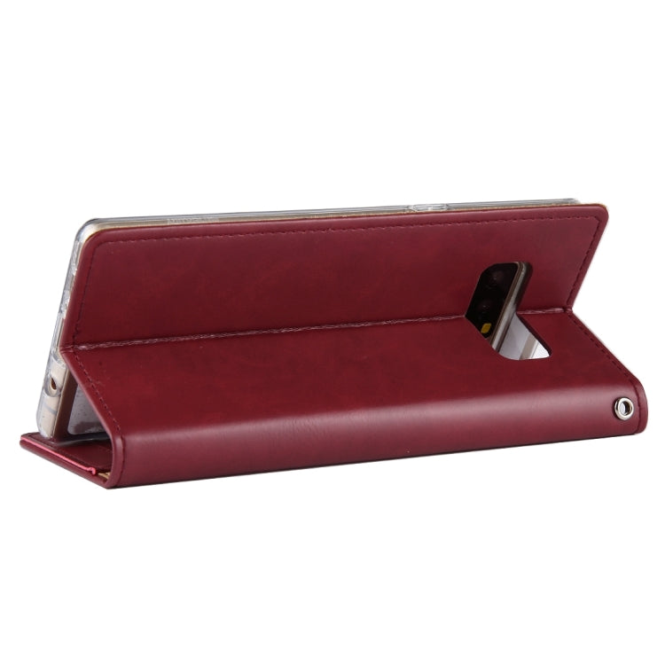 GOOSPERY BLUE MOON FLIP For Galaxy Note 8 Crazy Horse Texture Horizontal Flip Leather Case with Holder & Card Slots & Wallet