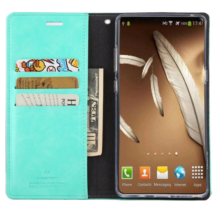 GOOSPERY BLUE MOON FLIP For Galaxy Note 8 Crazy Horse Texture Horizontal Flip Leather Case with Holder & Card Slots & Wallet