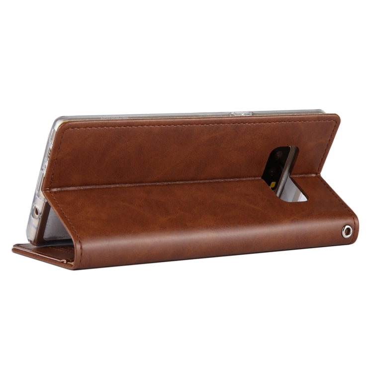 GOOSPERY BLUE MOON FLIP For Galaxy Note 8 Crazy Horse Texture Horizontal Flip Leather Case with Holder & Card Slots & Wallet