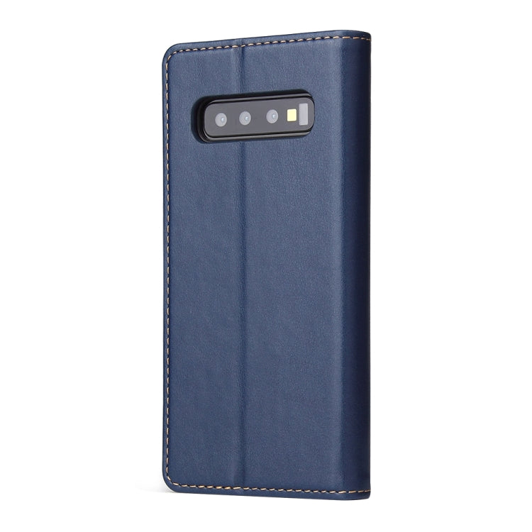 Horizontal Flip PU Leather Case for Galaxy S10+, with Holder & Card Slot & Wallet