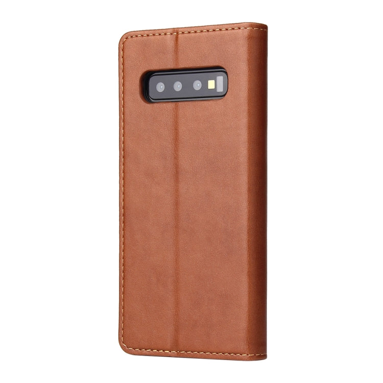 Horizontal Flip PU Leather Case for Galaxy S10+, with Holder & Card Slot & Wallet