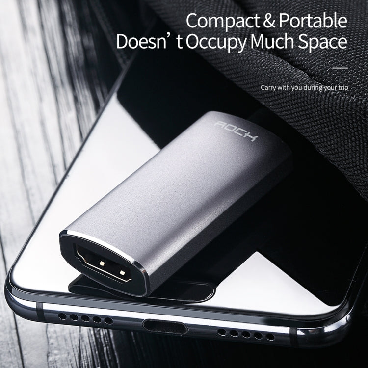 ROCK USB-C / Type-C to HDMI Female Transfer Cable Converter(Grey)