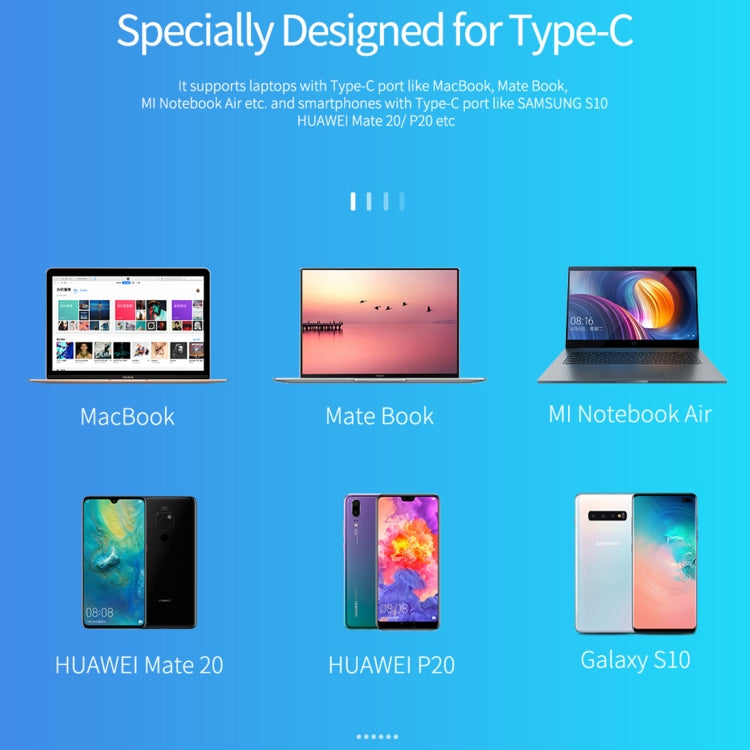 ROCK USB-C / Type-C to HDMI Female Transfer Cable Converter(Grey)