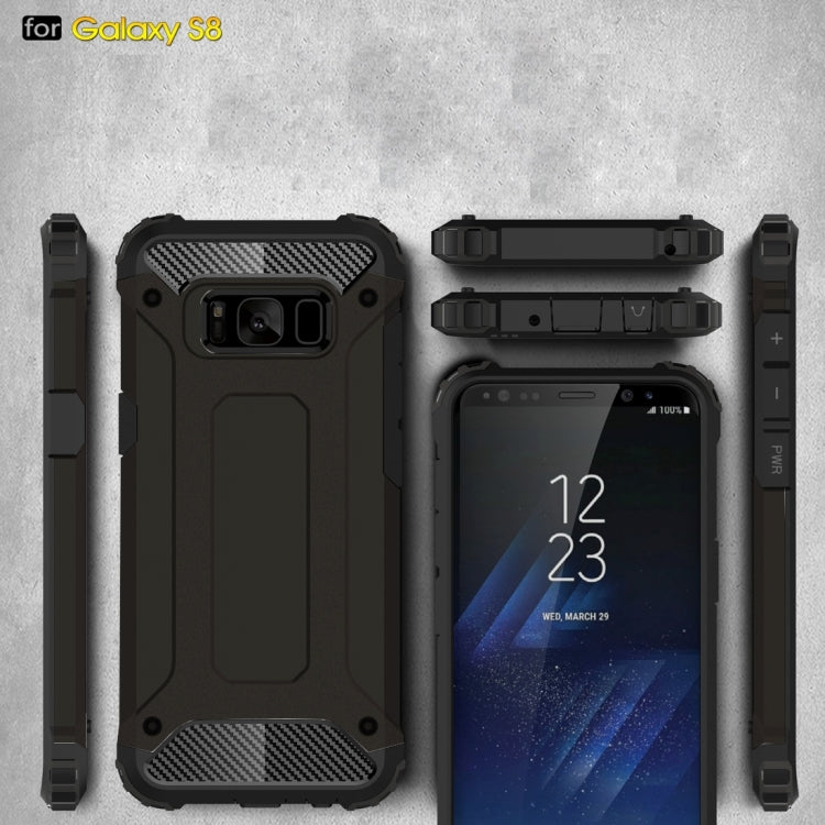 For Galaxy S8 Rugged Armor TPU + PC Combination Case