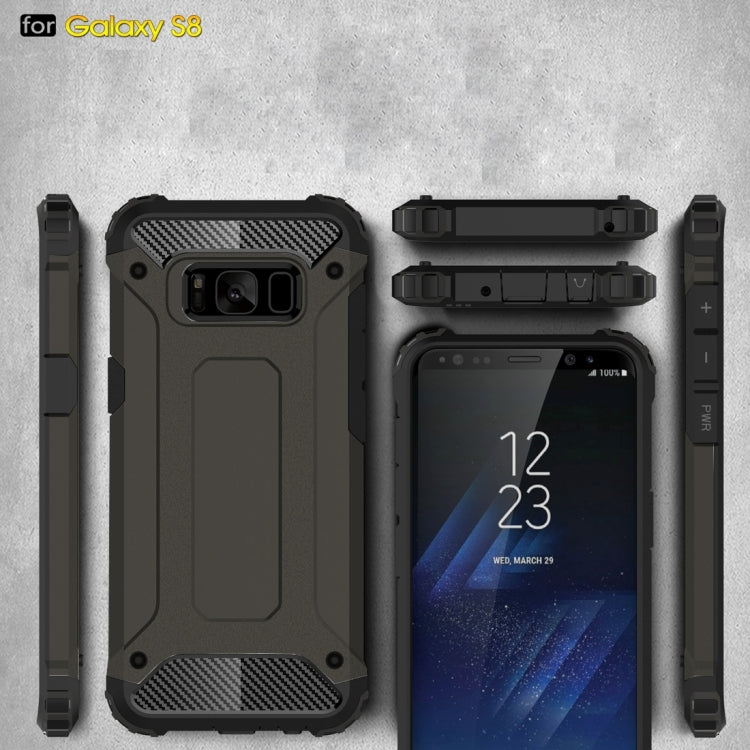 For Galaxy S8 Rugged Armor TPU + PC Combination Case