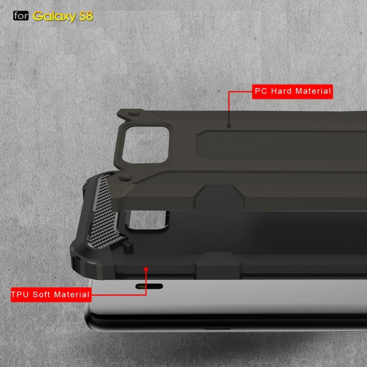 For Galaxy S8 Rugged Armor TPU + PC Combination Case